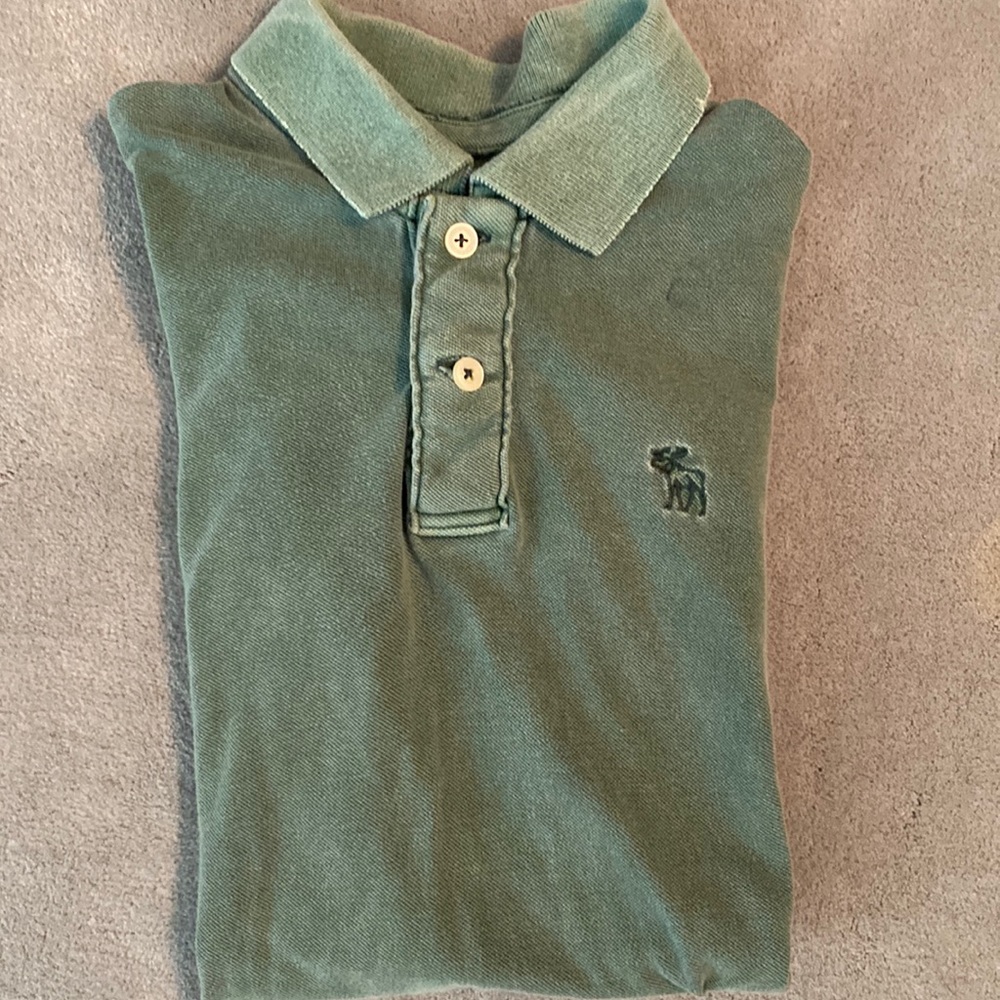 Abercrombie & Fitch New York Mens Polo | Color: Green | Size: Medium - Picture 1 of 5